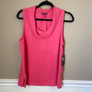 Vince Camuto Hot Pink Sleeveless Cowl Neck Blouse Size Medium NWT Nordstrom